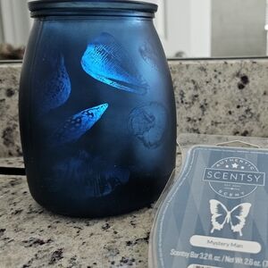 Scentsy Blue Decorative Jar